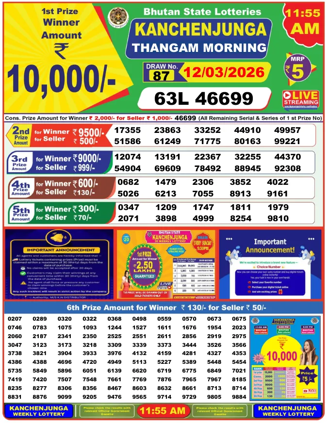 Dhankesari Bhutan (धन केसरी) 11:55 AM Morning Kanchenjunga Teer